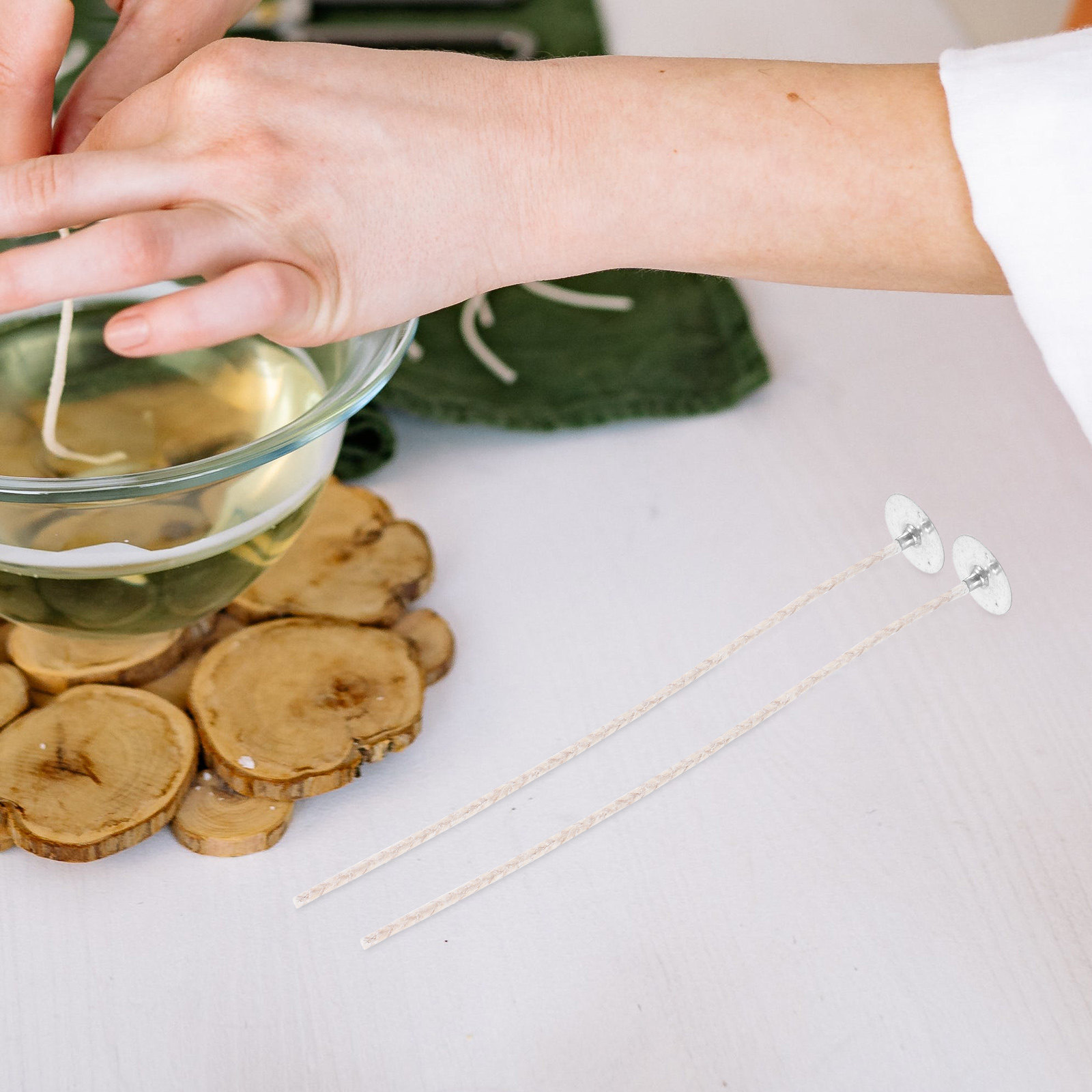 10Pcs Cotton Wicks for DIY Mak - đánh giá và giá Candle Supplies Beeswax
