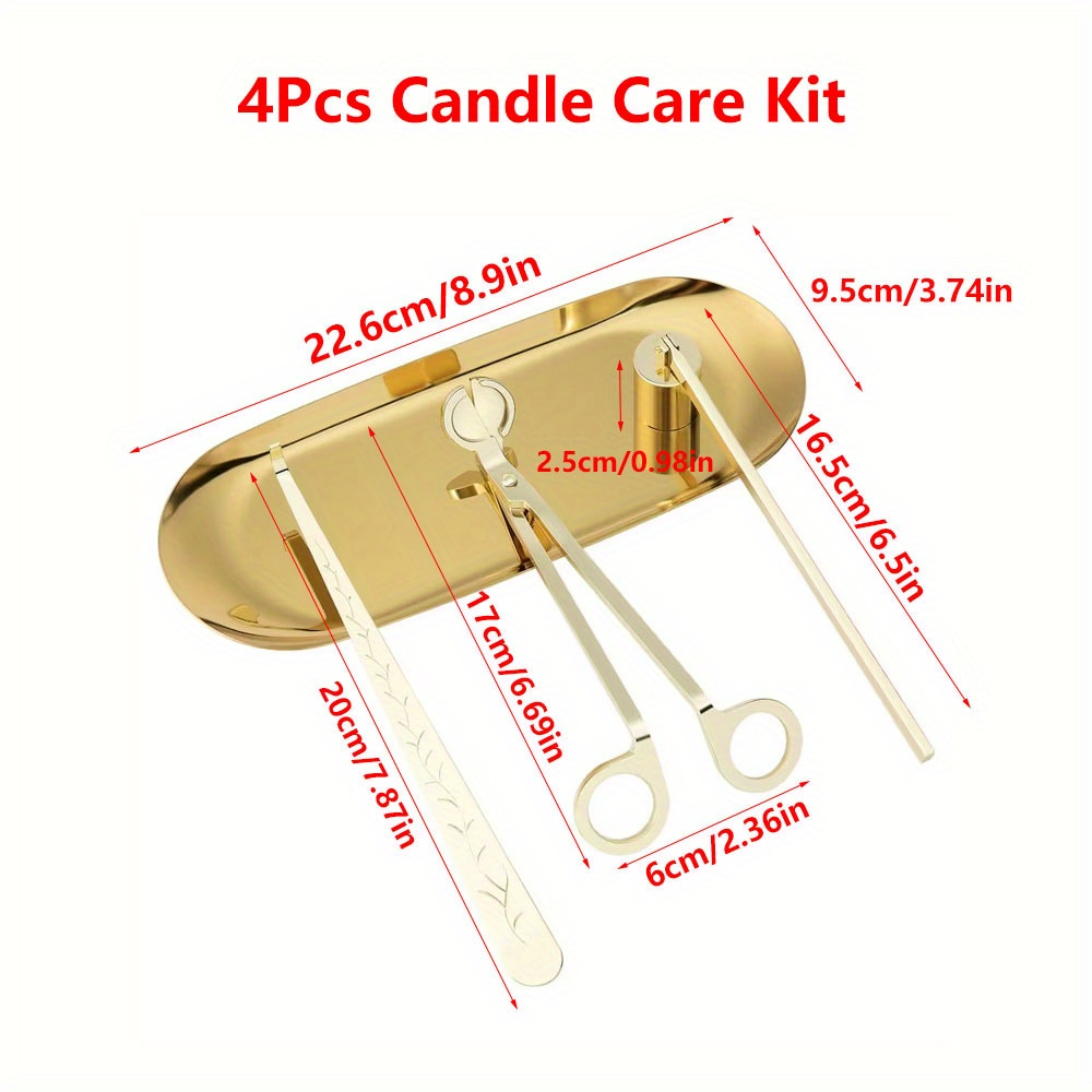 4pcs/set Luxury Candle Care Ki - đánh giá và giá Candle Making Supplies Online