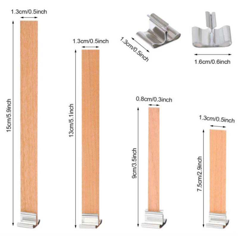 30pcs High Quality Wooden Cand - đánh giá và giá Candle Supplies Beeswax