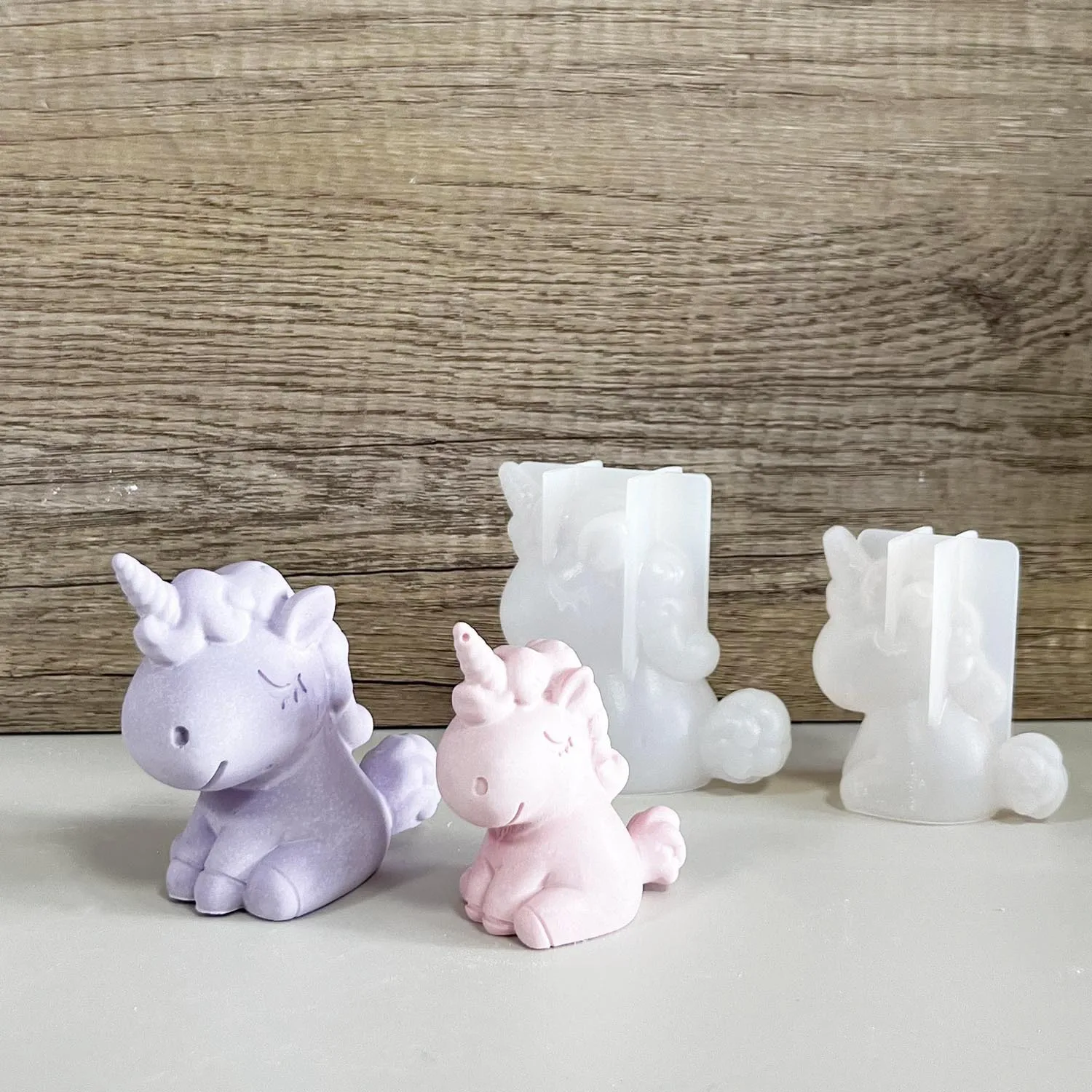 3D Geometric Silicone Unicorn  - đánh giá và giá Candle Making Supplies Online