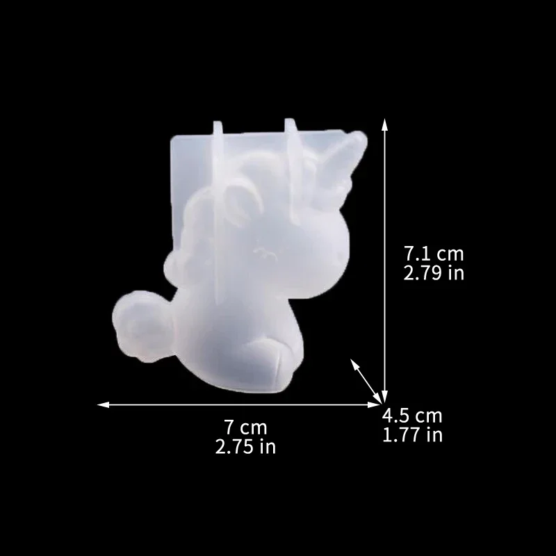 3D Geometric Silicone Unicorn  - đánh giá và giá Candle Making Supplies Online