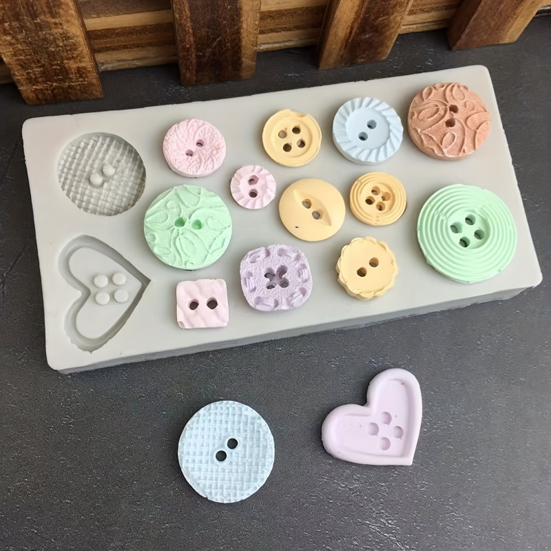 Buttons Shape Silicone Mold Si - đánh giá và giá Candle Making Supplies Online