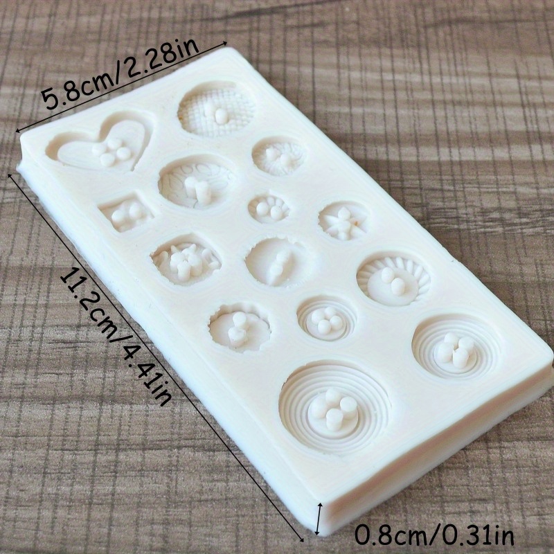 Buttons Shape Silicone Mold Si - đánh giá và giá Candle Making Supplies Online