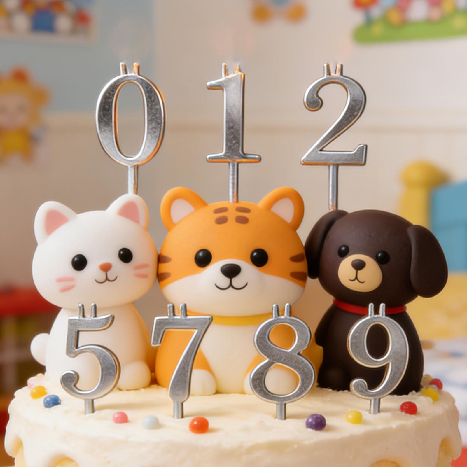 10pcs 0-9 Number Cake Toppers  - đánh giá và giá Candle Making Supplies Online